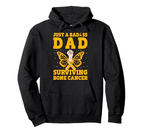 Nur ein knallharter Vater, der Bone Cancer Warrior Men überlebt Pullover Hoodie von Bone Cancer Warrior Apparel Design Power