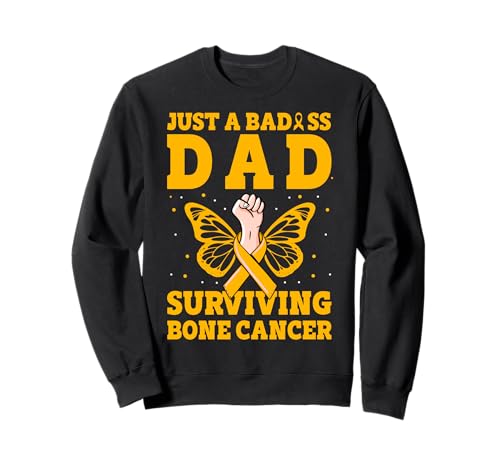 Nur ein knallharter Vater, der Bone Cancer Warrior Men überlebt Sweatshirt von Bone Cancer Warrior Apparel Design Power