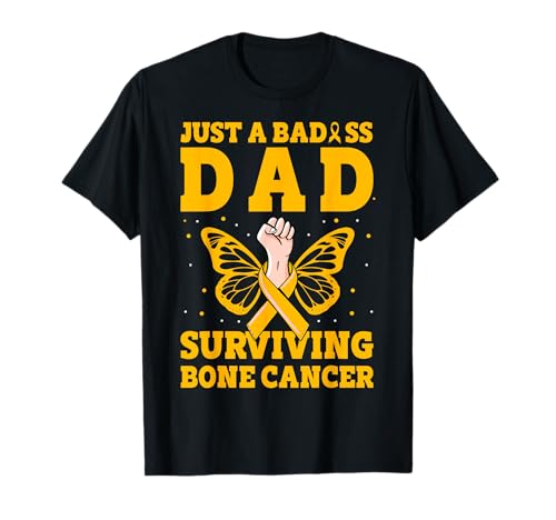 Nur ein knallharter Vater, der Bone Cancer Warrior Men überlebt T-Shirt von Bone Cancer Warrior Apparel Design Power
