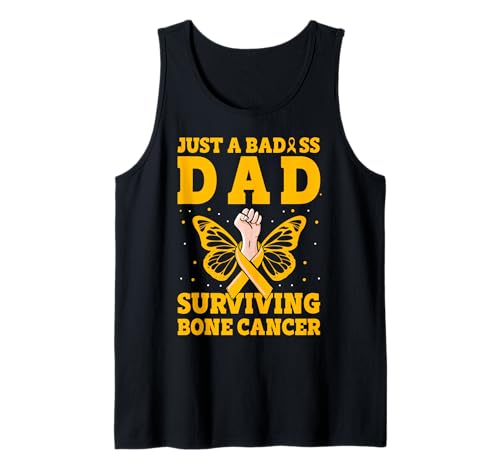 Nur ein knallharter Vater, der Bone Cancer Warrior Men überlebt Tank Top von Bone Cancer Warrior Apparel Design Power