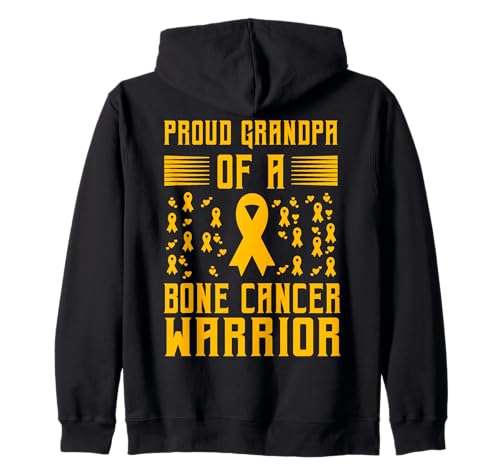 Stolzer Opa eines Knochenkrebs-Kriegers Männer Kapuzenjacke von Bone Cancer Warrior Apparel Design Power