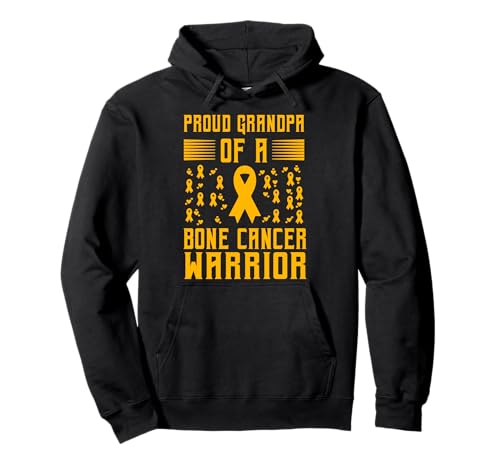 Stolzer Opa eines Knochenkrebs-Kriegers Männer Pullover Hoodie von Bone Cancer Warrior Apparel Design Power