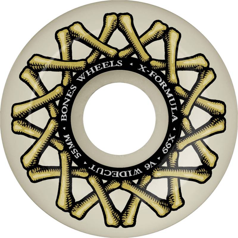 Bones Skateboard Rollen X-Formula 99A V6 Wide-Cut von Bones