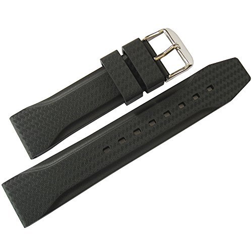 BONETTO CINTURINI 22 mm schwarz Gummi Herren Uhrenarmband Modell 324 BONETTO CINTURINI 22 mm schwarz Gummi Herren Uhrenarmband Modell 324 von Bonetto Cinturini