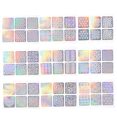 24x Nagel Hohl Aufkleber Schablone Nagel-kunst-aufkleber-nagel-kunst-entwurfs-nagel-aufkleber Maleicure Aufkleber Für Mädchen 1 Satz Mit 24 Design von Bongles