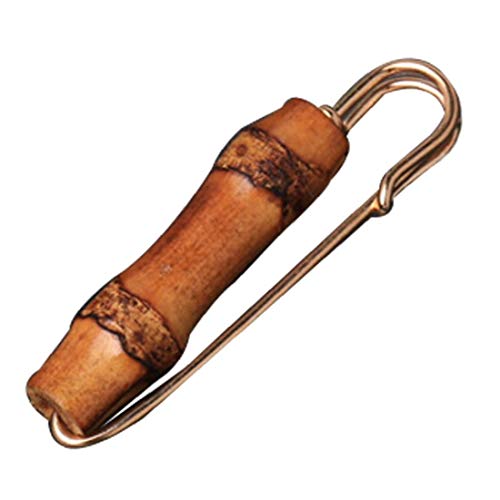 Bongles Weibliche Männer Retro-natürliche Bambus Brosche-sicherheitsnadel Für Pullover Tücher Halsbänder Kleider von Bongles