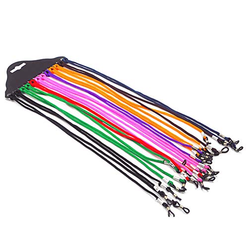 Nylon Brillenhalter Durable Brillen Retainer Cords Tragbare Brillenketten Brillenbänder 12st-Bunte von Bongles