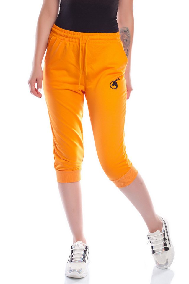 Bongual 3/4-Sweathose Jogginghose Capri Basics in Unifarbe von Bongual