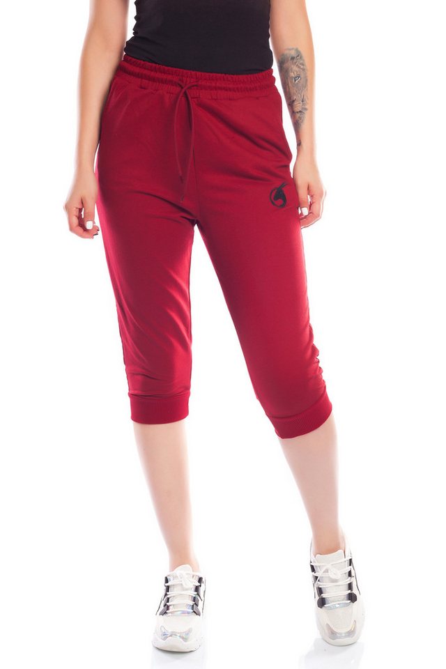 Bongual 3/4-Sweathose Jogginghose Capri Basics in Unifarbe von Bongual
