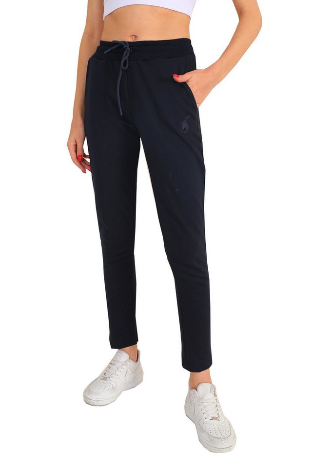 Bongual Loungehose Sweatpants reine Baumwolle mit Logostickerei von Bongual