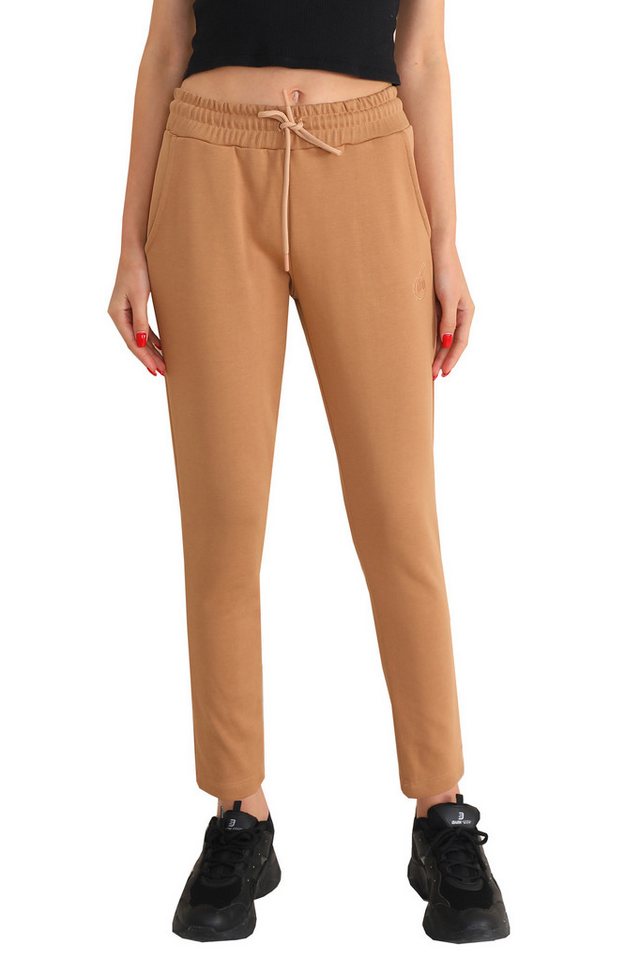 Bongual Loungehose Sweatpants reine Baumwolle mit Logostickerei von Bongual