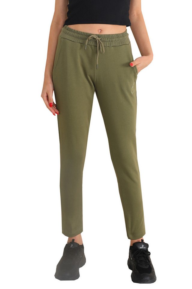 Bongual Loungehose Sweatpants reine Baumwolle mit Logostickerei von Bongual