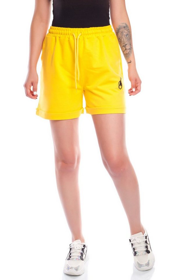 Bongual Sweatshorts Damen Shorts Bermuda Baumwollmischung Hose kurz Sportshorts von Bongual