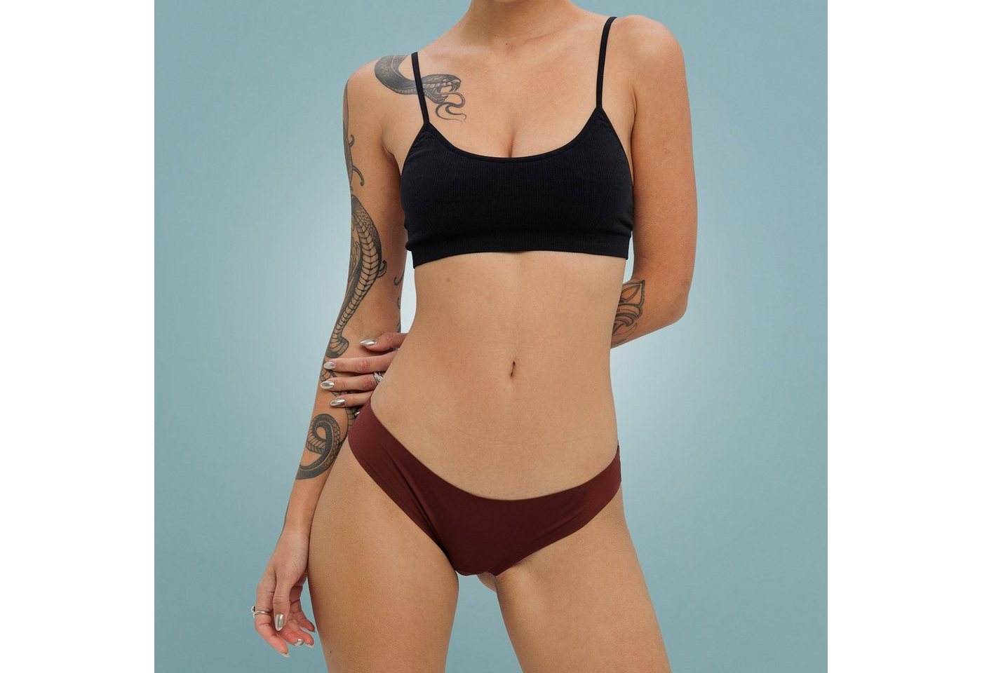 Boni-Shop Slip Weekiss Seamless Periodenunterwäsche, Menstruationsunterwäsche, Periodenslip, Größe: XXL (44), Mengen-Rabatte: 7 Slips 20% Rabatt, Far von Boni-Shop