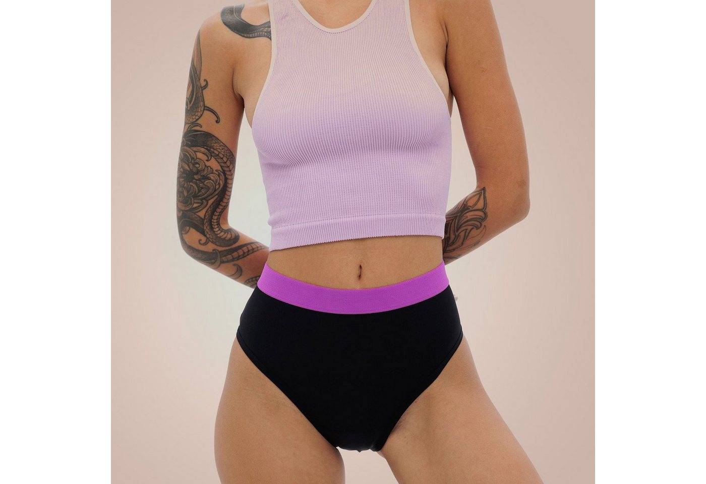 Boni-Shop Slip Weekiss Sport High Waist Pink Periodenunterwäsche, Menstruationsunterwäsche, Periodenslip, Größe: XL (42), Mengen-Rabatte von Boni-Shop