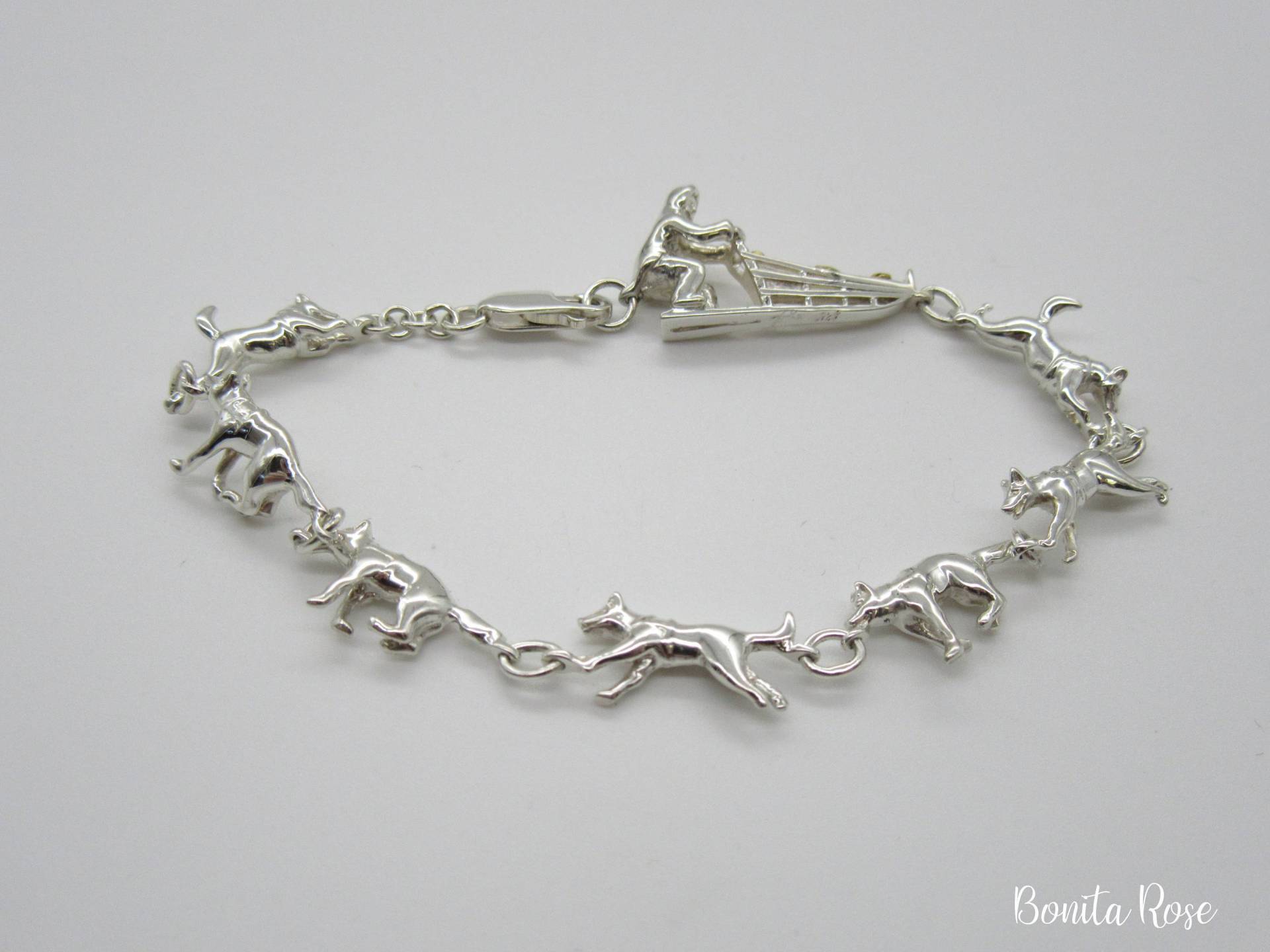 Husky Laufkunst - Hunderennen Hunde Mushing Hundeschlitten Art Mush Team Laufende Alaska Schmuck von BonitaRoseJewelry