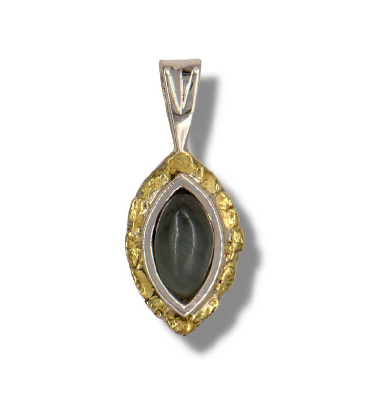 Jade Nuggets -Jade Nugget Halskette-Schwarzer -Schwarzer Anhänger -Schwarze Geschenk Freeform -Edelsteine von BonitaRoseJewelry