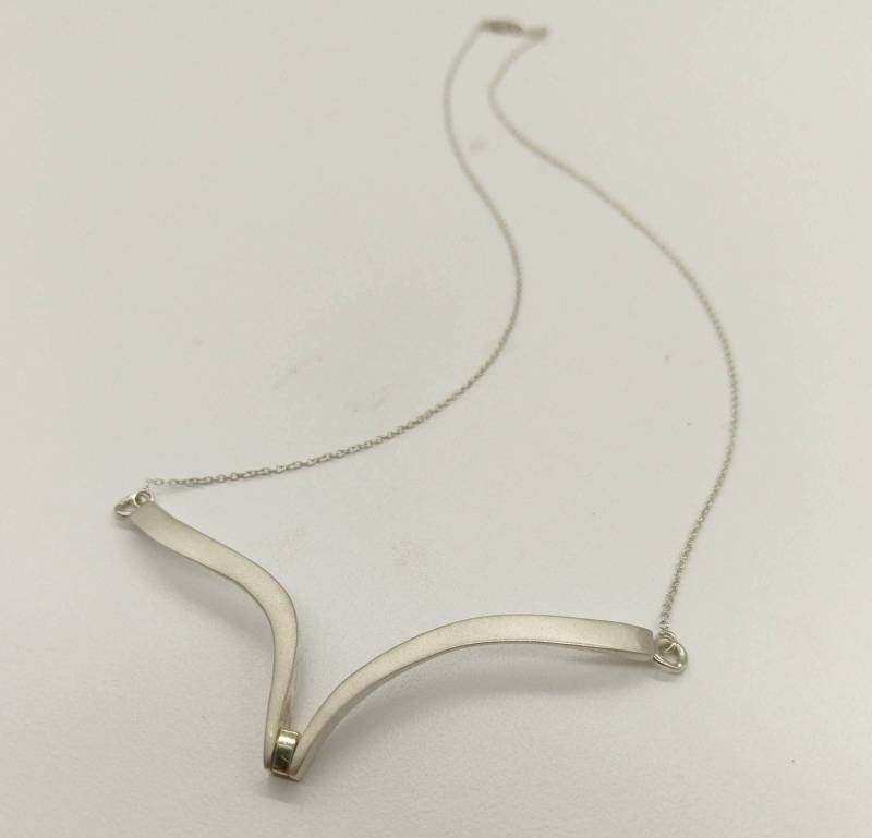 Minimal Und Moderne Kollektion, Dressy Halskette, Casual, Neutral Neckless, Elegant Dressy, Silber Gold von BonitaRoseJewelry