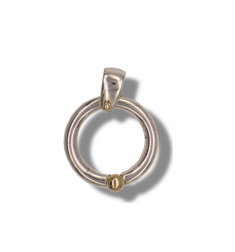 Minimal Und Moderne Kollektion- Ewiger Kreis Anhänger - Silber Gold Eternity Halo Halskette von BonitaRoseJewelry