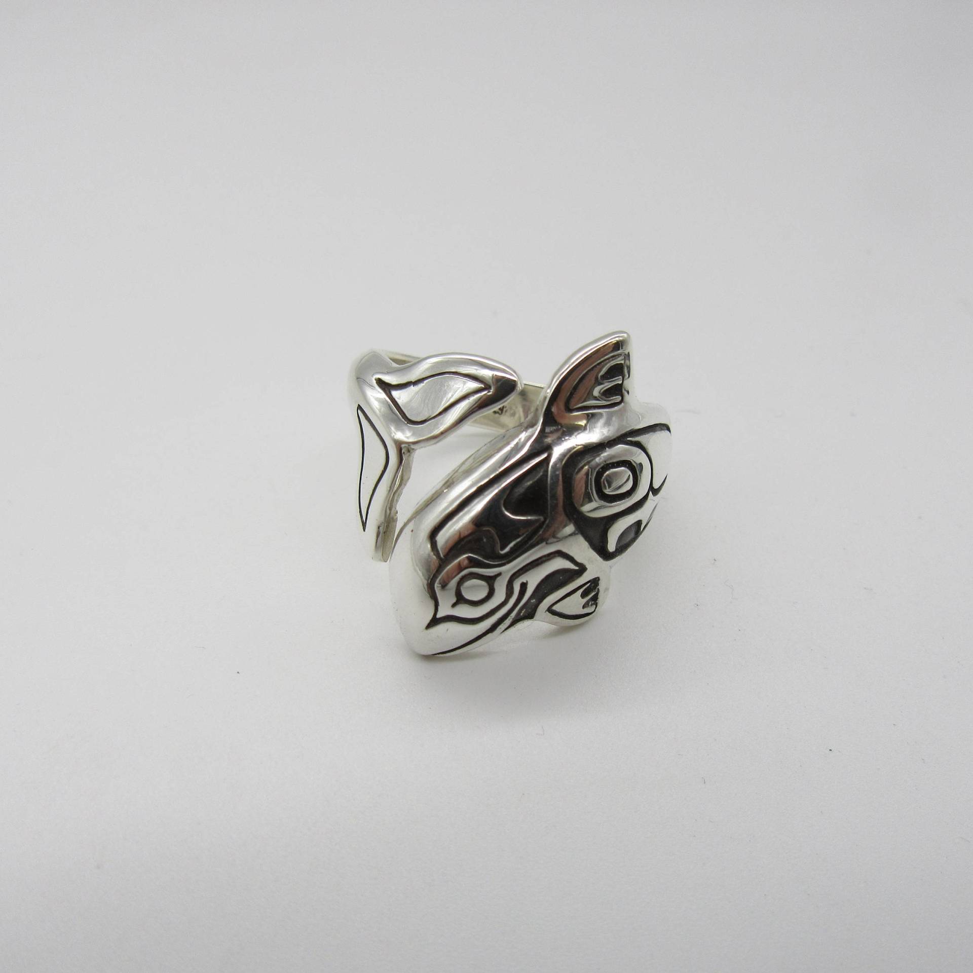 Orca Ringe - Herren Wickelring Alaska Ureinwohnerring Alaska-Ring Sterling Silber Vatertag von BonitaRoseJewelry
