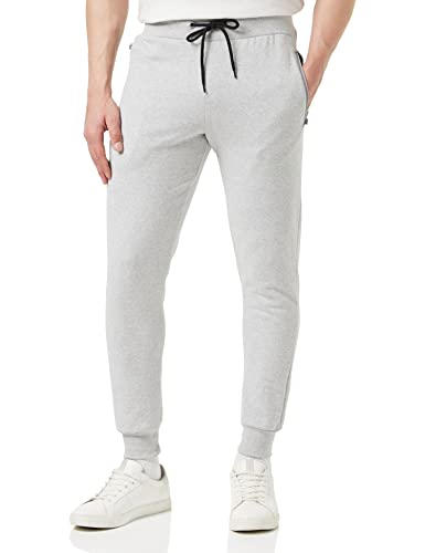 Bonjour® - Slim Fit Jogger für Herren | Herren Jogger mit Reißverschlusstaschen - ideal für jeden Tag - Atmungsaktive, bequeme, weiche Jogginghose, grau, 41-44.5 von Bonjour