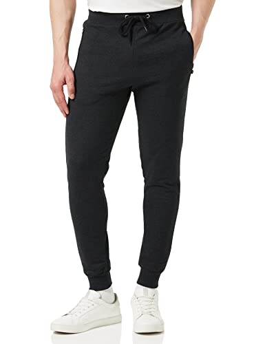 Bonjour® - Slim Fit Jogginghose für Herren | Herren Jogginghose mit Reißverschlusstaschen - Ideal für jeden Tag - Atmungsaktive, bequeme, weiche Jogginghose, anthrazit, 31-35 von Bonjour