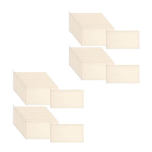 Bonkshire 80 Stück Leinwand Bleistift Beutel ReißVerschluss Make-Up Blank DIY Mehr Zweck Toilettenartikel StationäRe Aufbewahrungs Beutel (Beige) von Bonkshire