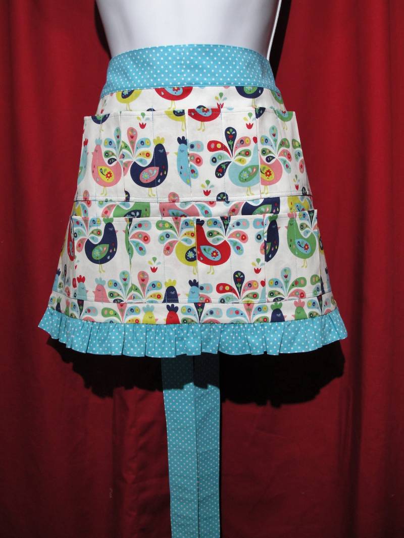 Eier Sammeln Schürze, 10 Taschen, Handgemachte Baumwolle Mit Rüschen Eier Sammeln Schürze, 10 Taschen, Handgemachte Baumwolle Mit Rüschen von BonnSewingroom