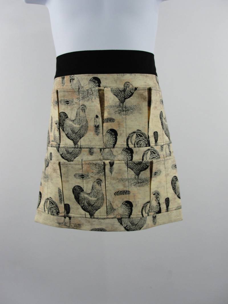 Kind Jugend Handgemachte Black & Cream Chicks Hühner 6 Pocket Schürze | Taschen Halten Eier Made in Den Usa Kind Jugend Handgemachte Black & Cream Chicks Hühner 6 Pocket Schürze | Taschen Halten Eier Made in Den Usa von BonnSewingroom