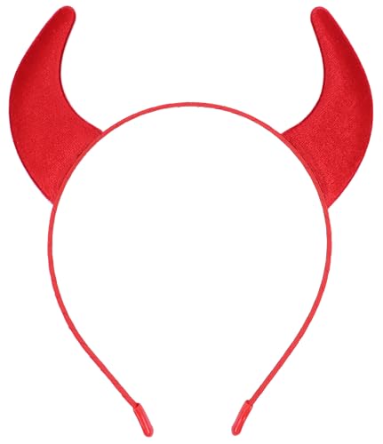 Bonnie Z. Leonardo Dichter Samt Teufelshörner Stirnband rot von Bonnie Z. Leonardo