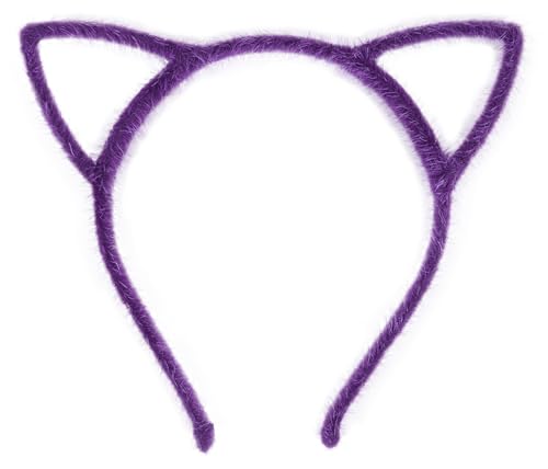 Bonnie Z. Leonardo Haarreif mit Katzenohren und pelzigen Katzenohren, Violett von Bonnie Z. Leonardo