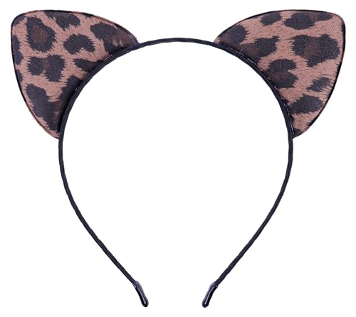 Bonnie Z. Leonardo Modisches Leopardenmuster, Katzenohren, Haarreif, Braun von Bonnie Z. Leonardo