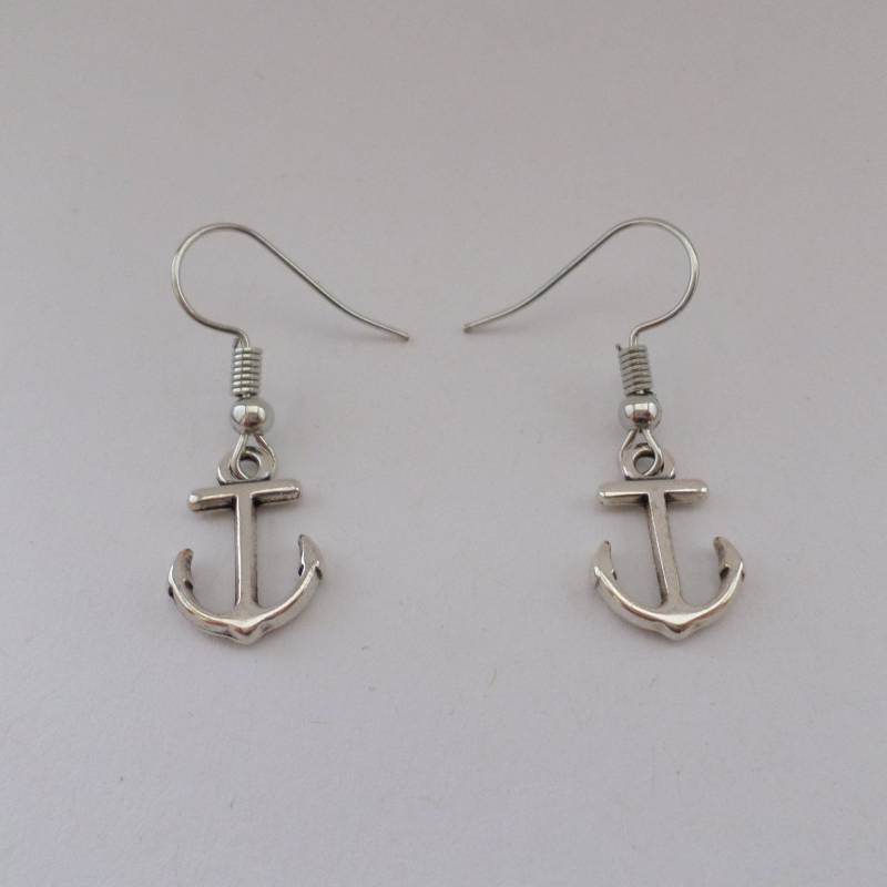 Anker Ohrringe Antik Silber von BonniesKreativwerk