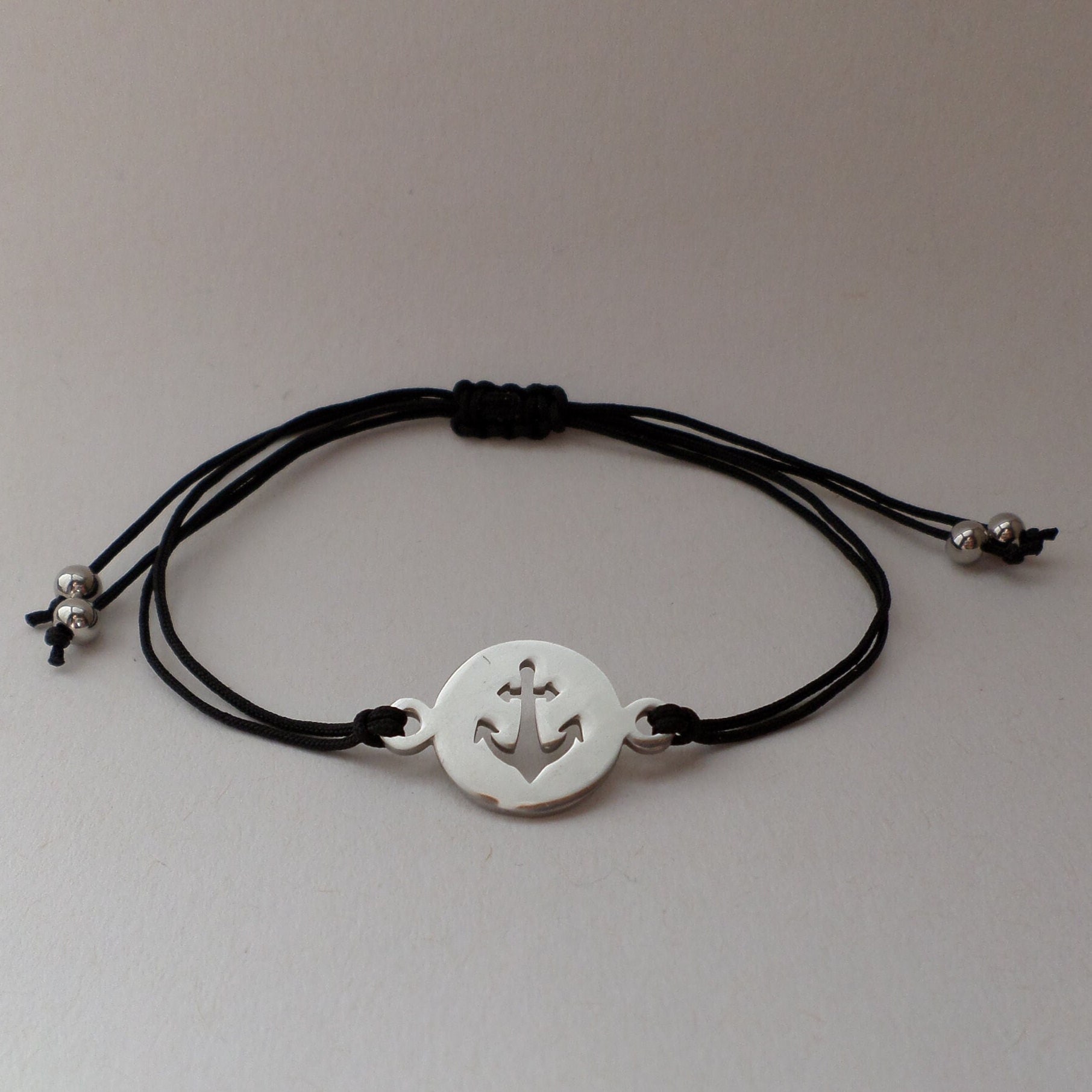 Armband - Edelstahl Anker Verschiedene Farben von BonniesKreativwerk