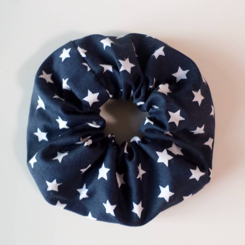 Baumwoll Scrunchie - Sterne Verschiedene Farben , Mit Bio Gummiband von BonniesKreativwerk