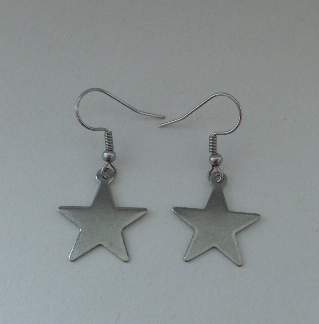 Edelstahl Ohrringe - Stern von BonniesKreativwerk