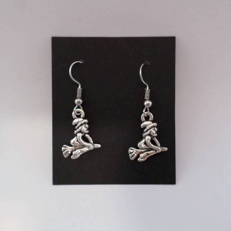 Hexen Ohrringe Antik Silber von BonniesKreativwerk