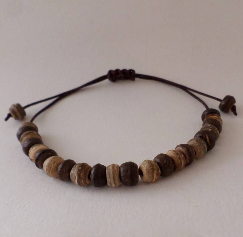Kokosperlen Armband - Braun | Dunkel & Hell von BonniesKreativwerk