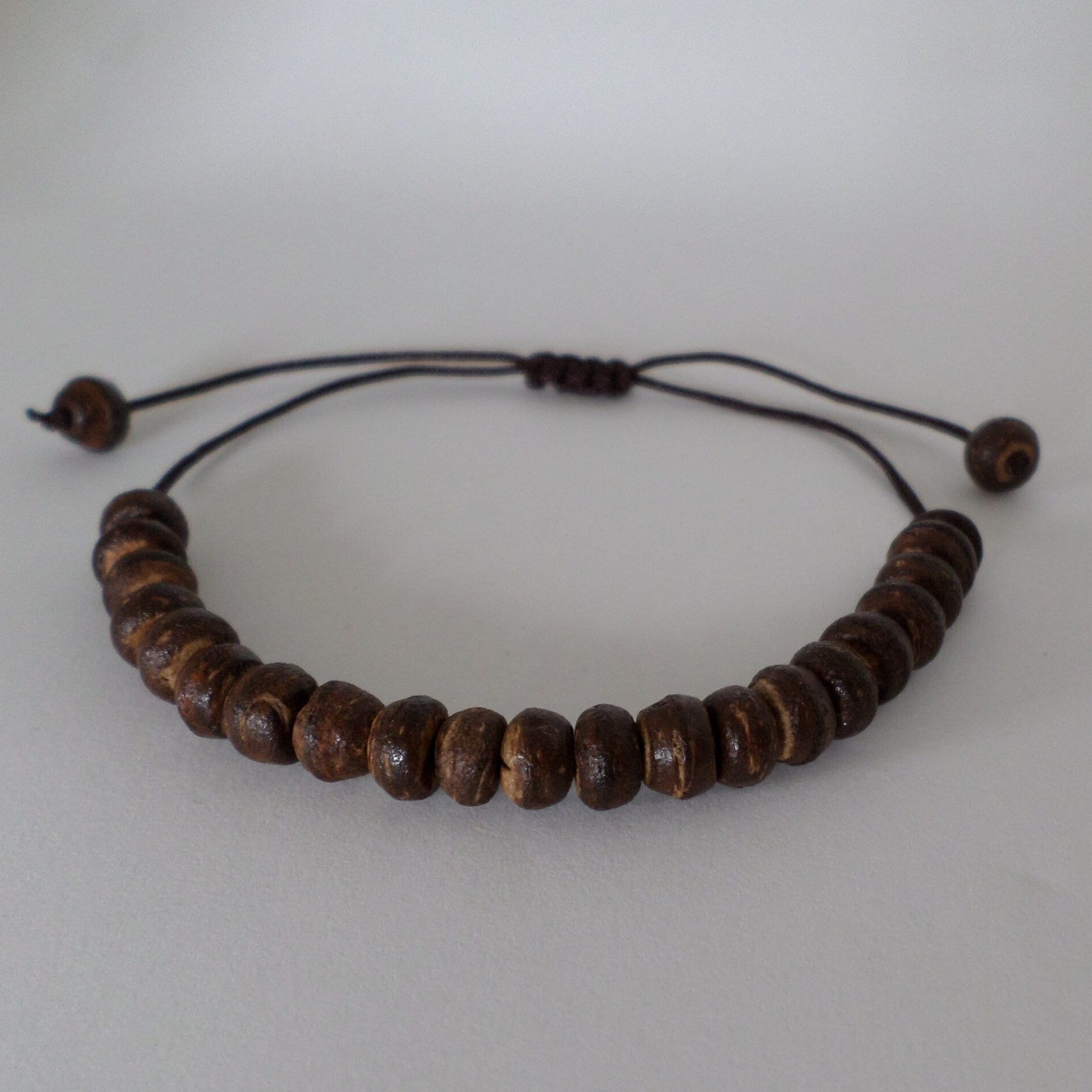 Kokosperlen Armband - Dunkelbraun von BonniesKreativwerk