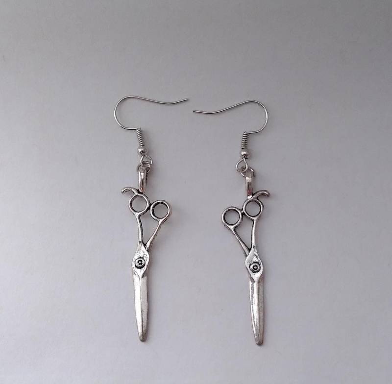 Scheren Ohrringe - Antik Silber von BonniesKreativwerk