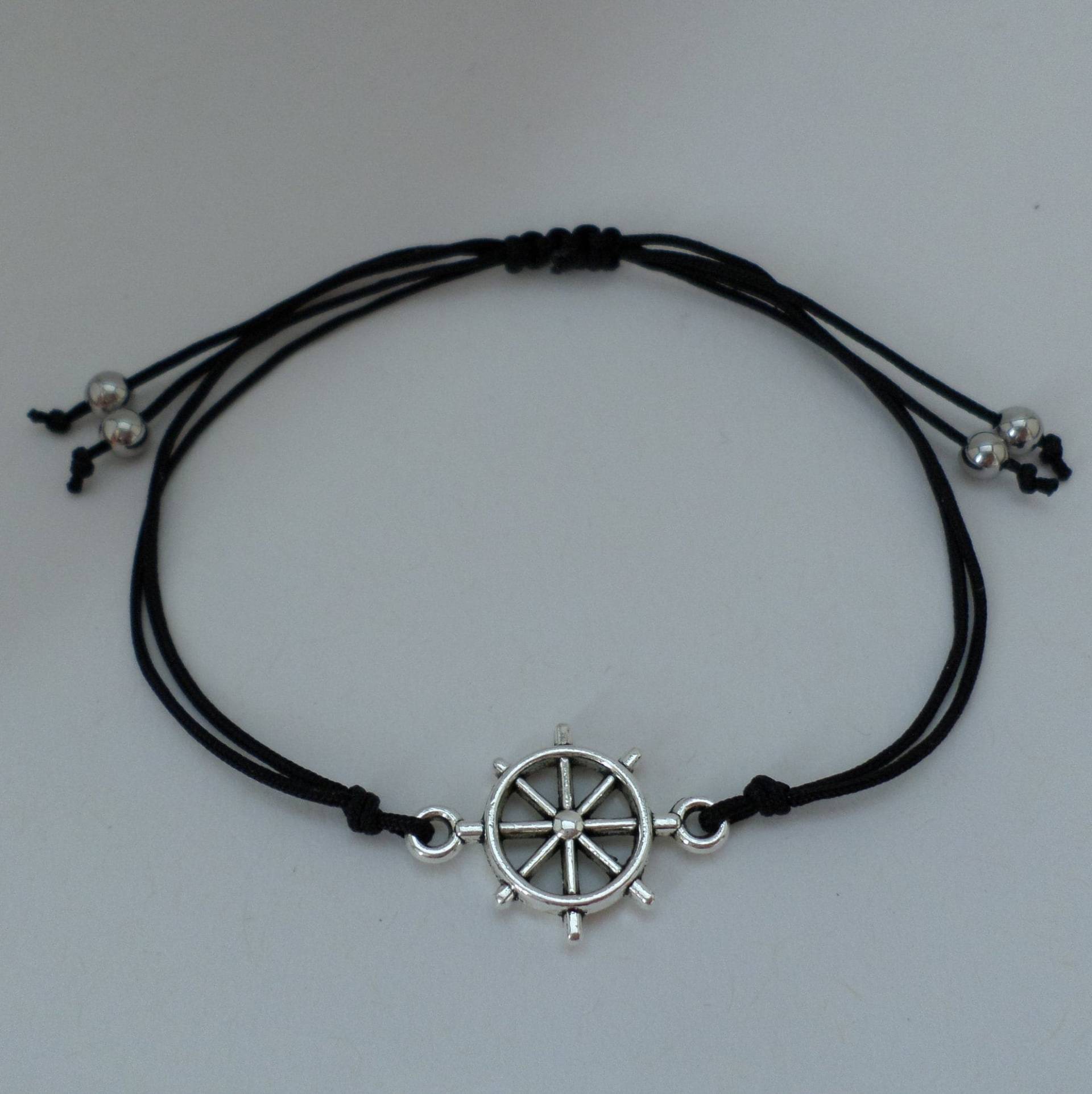 steuerrad Armband - Antik Silber Verschiedene Farben von BonniesKreativwerk