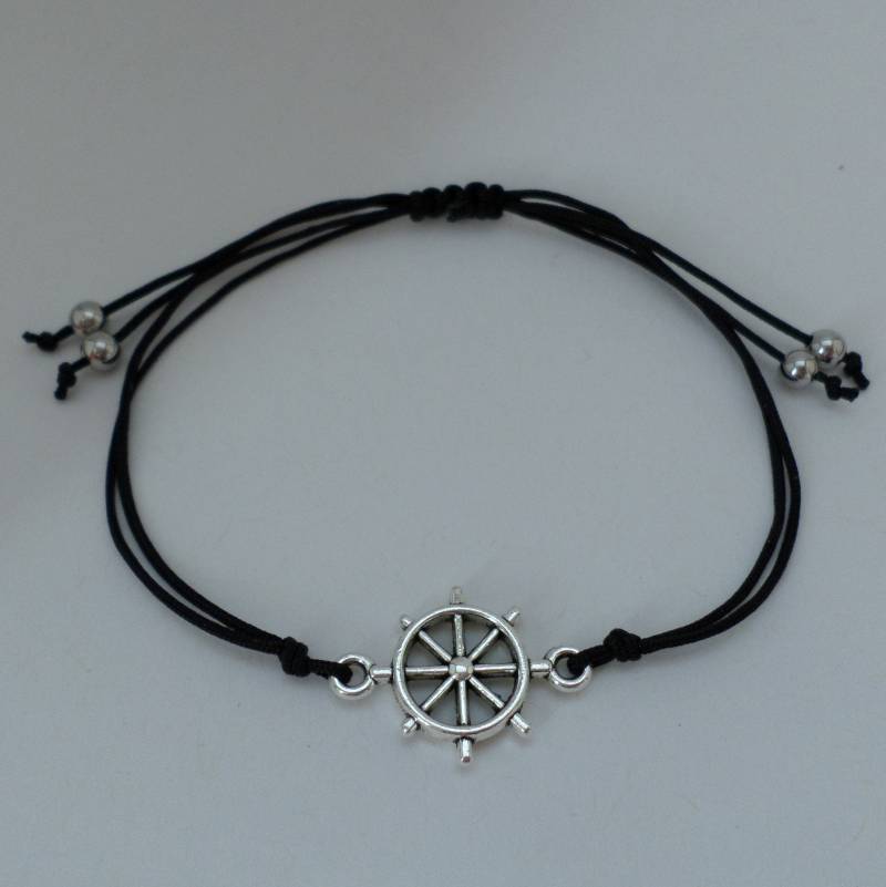 steuerrad Armband - Antik Silber Verschiedene Farben von BonniesKreativwerk