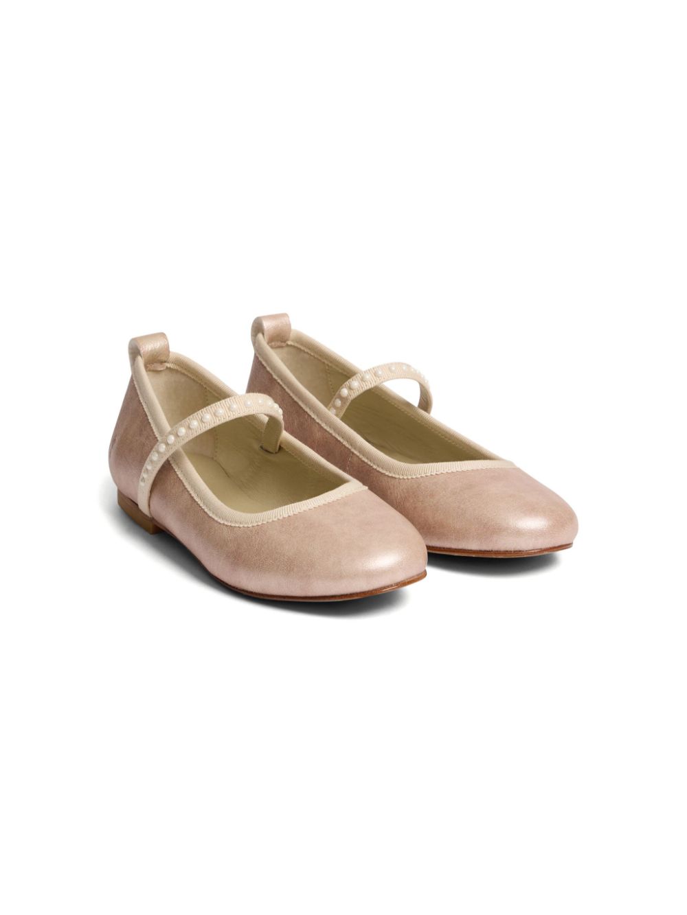 Bonpoint Aisha Ballerinas aus Leder - Nude von Bonpoint