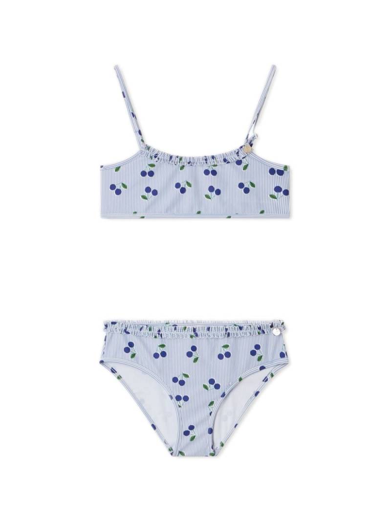 Bonpoint Amari Bikini mit Früchte-Print - Blau von Bonpoint