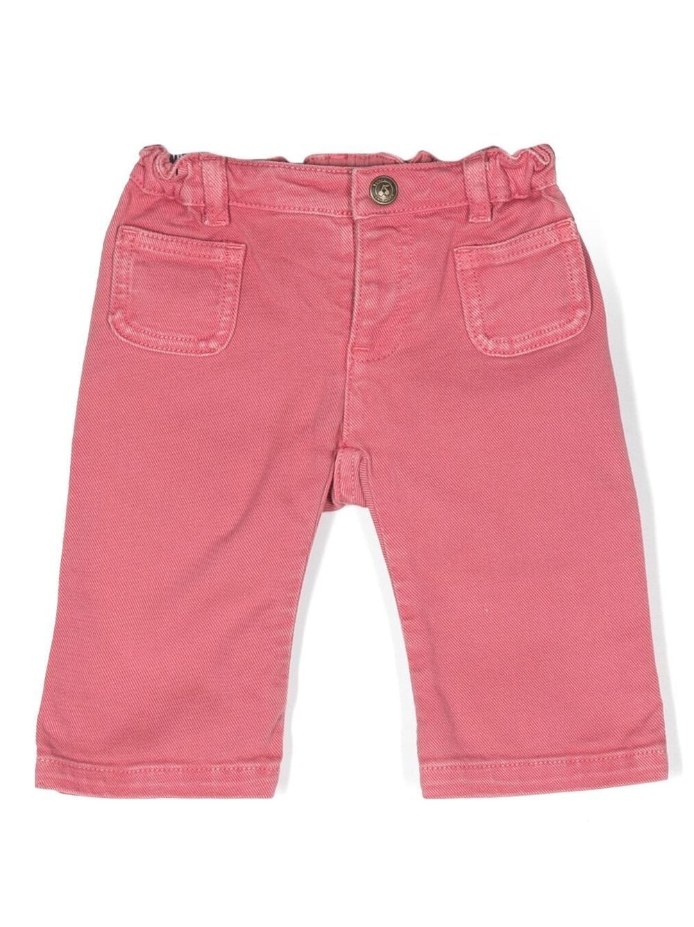 Bonpoint Bellino Jeans mit Logo-Patch - Rosa von Bonpoint