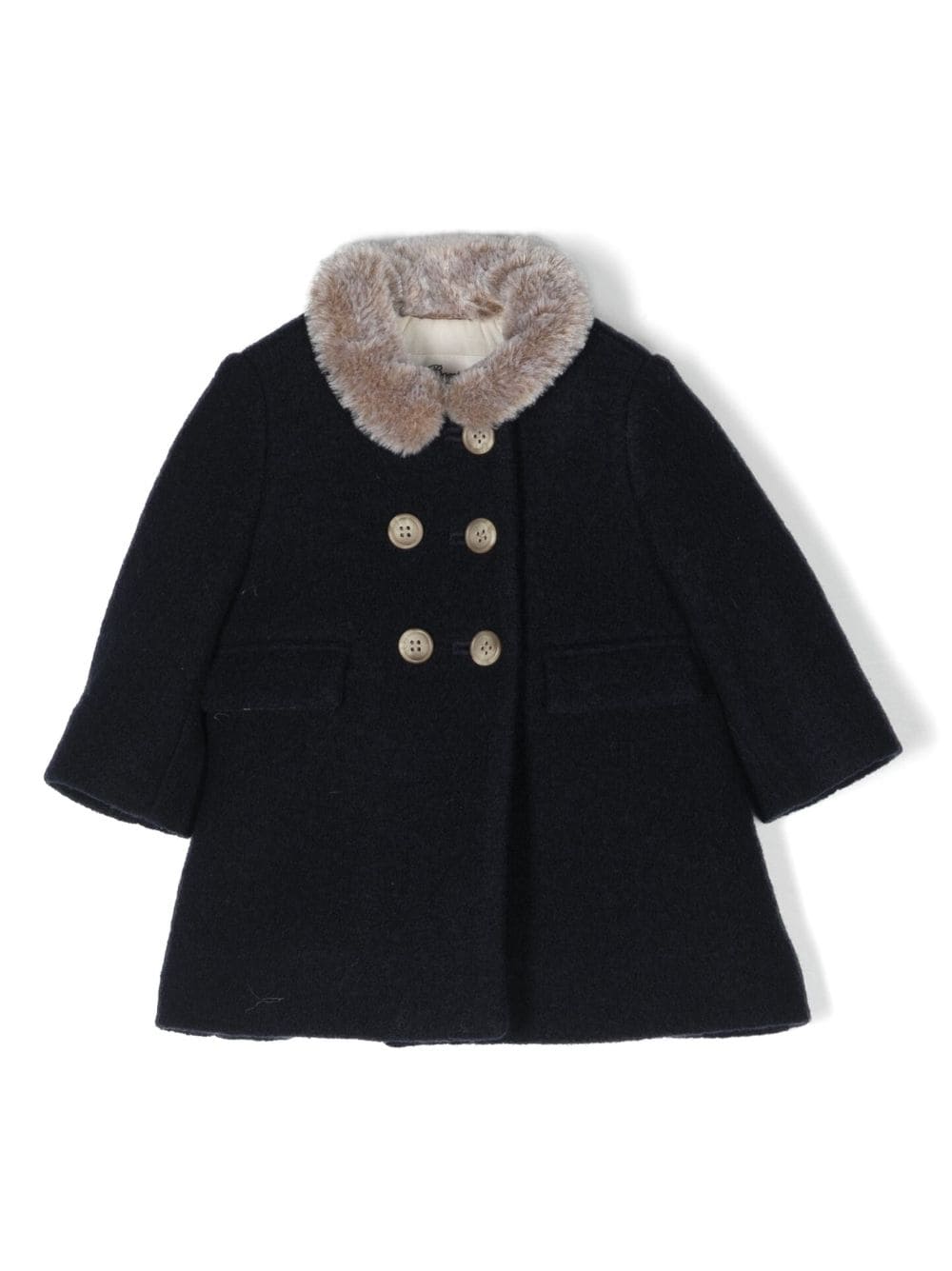 Bonpoint Cabanjacke mit Shearling-Kragen - Blau von Bonpoint