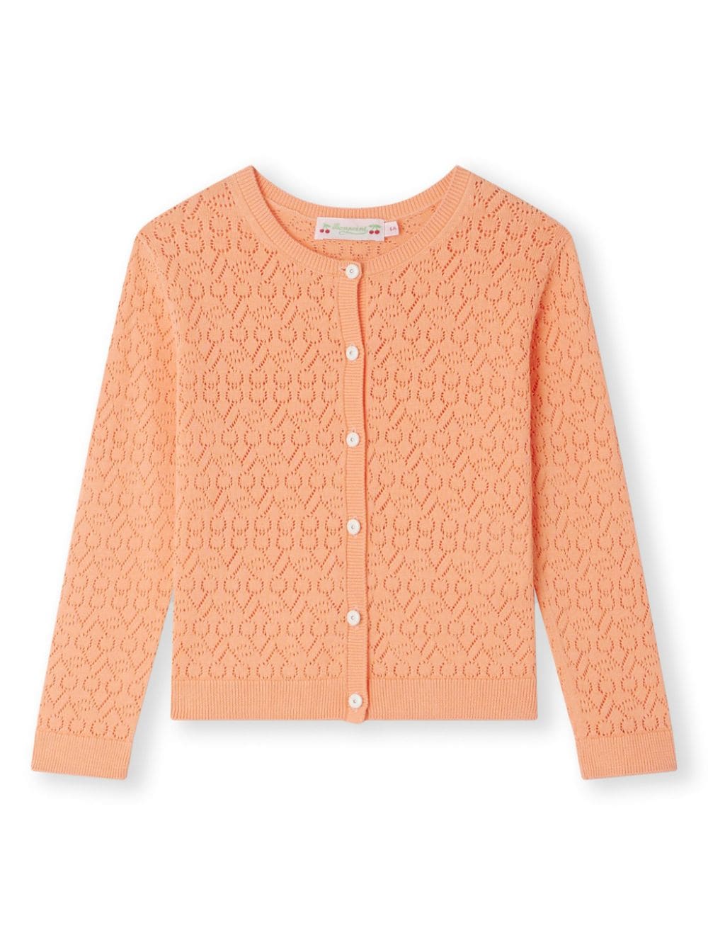 Bonpoint Cardigan mit Kirschen - Orange von Bonpoint