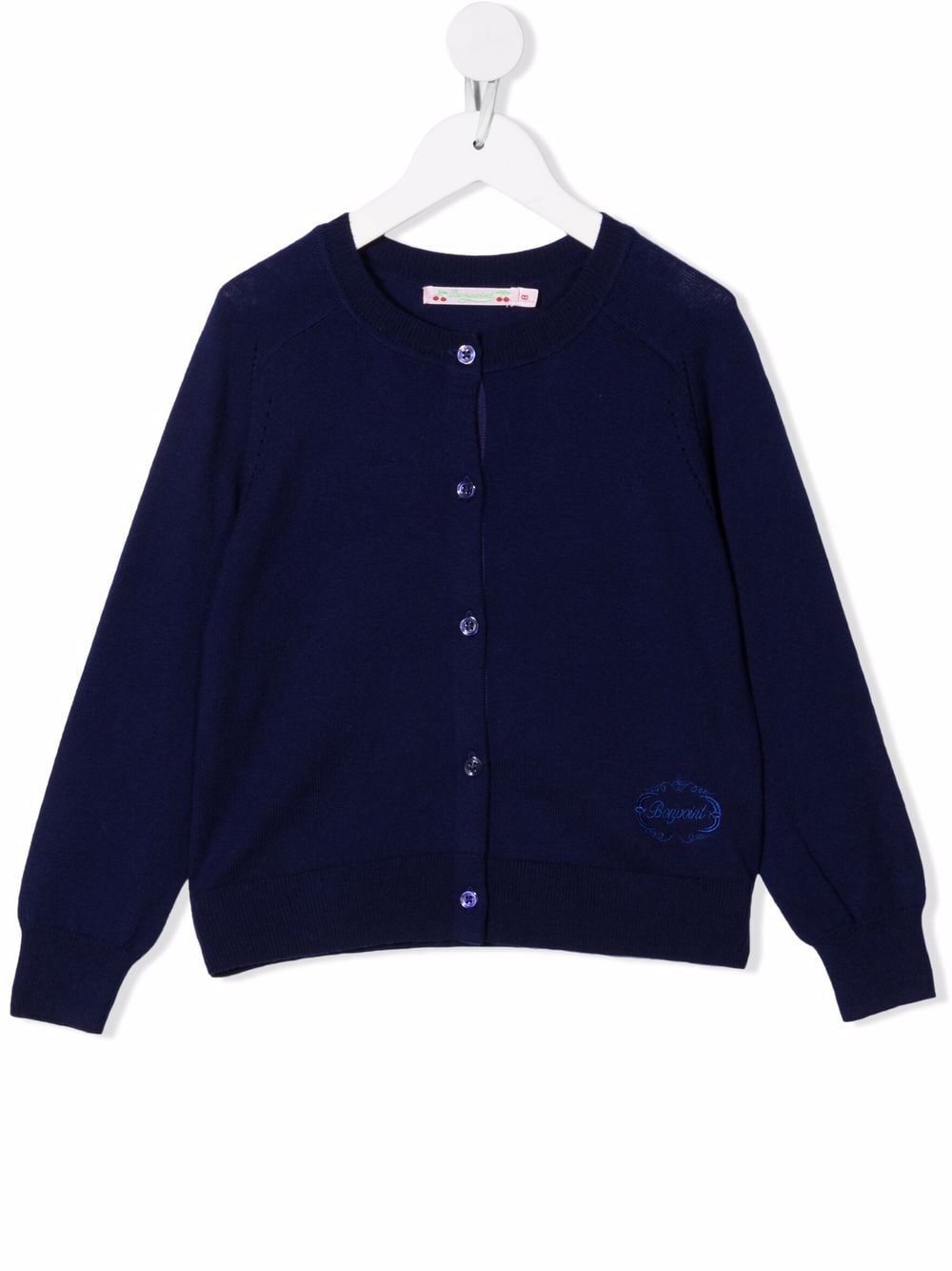 Bonpoint Cardigan mit Logo-Stickerei - Blau von Bonpoint