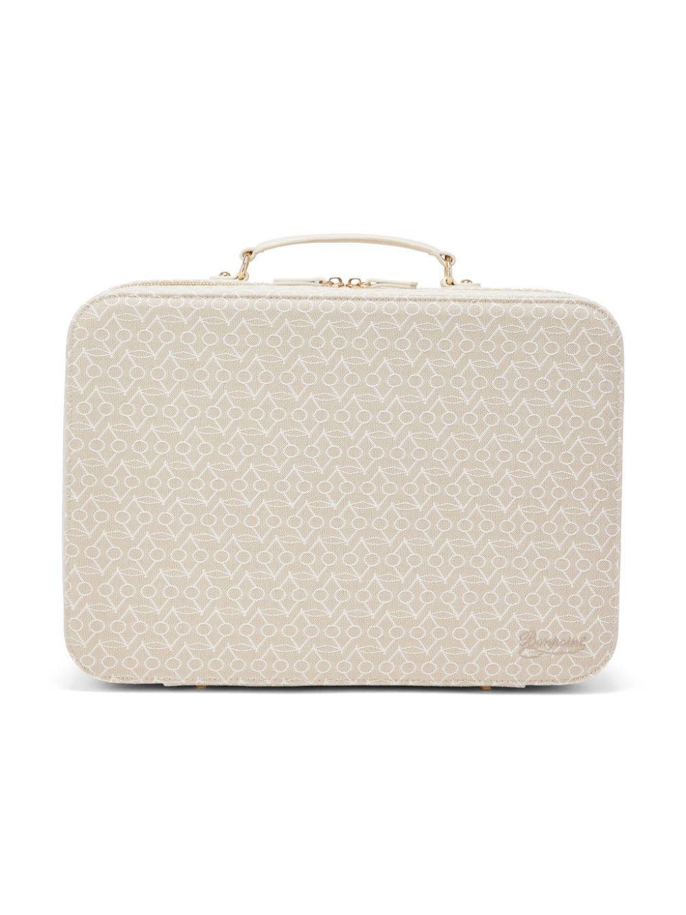 Bonpoint Devote Wickeltasche mit Logo-Print - Nude von Bonpoint