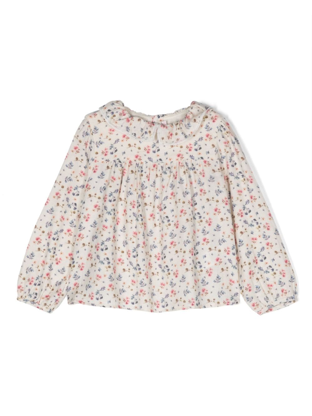 Bonpoint Bluse mit Blumen-Print - Nude von Bonpoint